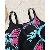 billige Surfing Tankinis og Bikinier-Dame Badedrakt Bikinikjole 2 deler Trykket Ultralett (UL) Elastisk Ermeløs Badetøy Surfing Snorkling Sommer