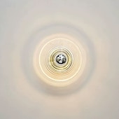 Χαμηλού Κόστους Εσωτερικά Επιτοίχια Φωτιστικά-Μοντέρνο δημιουργικό φωτιστικό τοίχου από διαφανές γυαλί από σίδερο με κυματισμό νερού και 1 φως