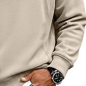 economico Felpe di base-Per uomo Maglia Felpa con cappuccio Felpa con zip corta Rosso bordeaux Nero Verde chiaro Verde militare Blu marino Colletto Mao Semplice Patchwork Casuale Quotidiano Sport &amp; Outdoor Streetwear Cool