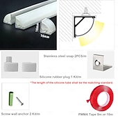 tanie Akcesoria LED-System kanałów dyfuzora LED z silikonu o długości 3,28–65,6 stopy, 16 x 16 mm, elastyczny, wodoodporny, neonowy pasek świetlny w kształcie litery V, osłona na paski LED o średnicy 10 mm/brak paska