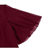 billiga Klänningar-Femtiotal Retro / vintage Klänningar Swing klänning Korta ärmar Ensfärgat Maskeradkläder Dam Karnival Maskerad Dagliga kläder Möhippa Vuxna Klänning