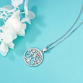 cheap Necklaces &amp; pendants-Pendant Necklace For Women's Street Daily Alloy Tree of Life