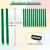  Zielone Peruki Zielone Przedłużenia Włosów Na Klipsy - Kolorowe Zielone Przedłużenia Włosów dla Kobiet - 22 Calowe 12 PCS Kolorowe Podkreślenia Włosów Proste Syntetyczne Pasma