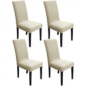 billige stoltrekk-Vanntett stoltrekk tykt jacquard stretch heldekkende ett stykke spisestuestoltrekk bordstolsett 2 4 6 deler