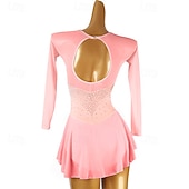 halpa Taitoluistelupuvut-Taitoluistelupuku Naisten Tyttöjen Luistimet Hameet Violetti Musta Valkoinen Avoin selkä Silmukka Spandex Erittäin elastinen Kouluts Kilpailu Luisteluasu Klassinen Kristalli / Strassi Pitkähihainen