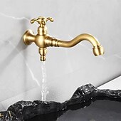 preiswerte Waschbeckenarmaturen-Waschbeckenarmatur - drehbar Chrom Wandinstallation Einhebel EinlochBath Taps