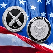 abordables 250e Anniversaire des États-Unis-Pièce commémorative du corps des marines des États-Unis – Pièce de défi militaire en fer à l'occasion du 250e anniversaire des États-Unis médaille de collection en métal pour les marines et cadeaux