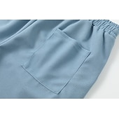  Męskie Spodnie dresowe z prostymi nogawkami Spodnie waflowe Ściągana na sznurek Siateczka Oddychający Pełna długość Codzienny Prosta Ciemnobrązowy Czarny Średnio elastyczny