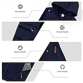 baratos Basic Tracksuits-Men's Hoodie Tracksuit Hoodie &amp; Pants Set Hoodie Daily Outdoor Vacation Daily Wear Drawstring Zip Up Plain Black Navy Blue Khaki Activewear Sports Fashion Fall