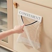 cheap Storage &amp; Organization-2pcs Large Capacity Mesh Storage Wall-mounted Multifunctional Storage Bag Suitable for Vegetables Fruits Groceries Underwear-Socks Storage Bag Reusable Kitchen Storage and Organizing Tool