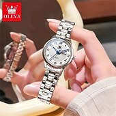 halpa Kvartsikellot-Uusi Olevs Tuontiliike Naisten Liikekello On Koristeltu Hohtavalla Kalenteripäivänä Näyttö Digitaalinen Näyttö Kvartsikello Rentouttava Vedenkestävä Urheilullinen Rannekello Valentine's Day Lahja