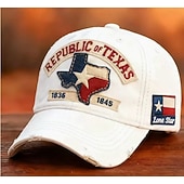 Cappellino da baseball Lone Star Legacy Texas Republic, cappellino da baseball della Repubblica del Texas, cappello vintage ricamato, cappellino da camionista regolabile retrò con bandiera del Texas Lone Star in difficoltà, per uomo e donna