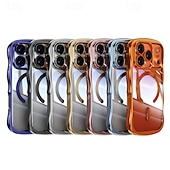 levne Pouzdra pro iPhone-telefon Carcasă Pro iPhone 17 Pro Max 17 Air 16 15 14 Pro Max 16e 13 Pro Max Zadní kryt se stojánkem Podpora bezdrátového nabíjení Nárazuvzdorné Retro Pokování