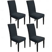 billige stoltrekk-Vanntett stoltrekk tykt jacquard stretch heldekkende ett stykke spisestuestoltrekk bordstolsett 2 4 6 deler