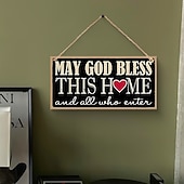 cheap Valentine's Day-Valentine's Day Minimalist Rectangular Hanging Sign with Red Heart and English Text – Lightweight Wood Wall Decor with Black Background for Room, Home, Café, Restaurant, Weddings