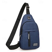 economico Borselli da uomo-Borsa a tracolla da uomo con porta di ricarica USB: borsa a tracolla multitasche e di grande capacità per il rientro a scuola