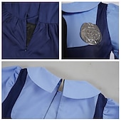  Tierdetektiv Hase Die Polizistin Cosplay Kostüm Outfits Abenteuerfilm Cosplay Film- und TV-Themenkostüme for Damen Mädchen Erwachsene Kinder Halloween Karneval Leistung Pädagogisches Ankleiden