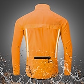 cheap Men's Jackets &amp; Gilets-WOSAWE Men's Windbreaker Cycling Jersey Cycling Jacket High Visibility Waterproof Windproof Cycling Bike Jacket Windbreaker Mountain Bike MTB Road Bike Cycling City Bike Cycling Navy Green Black Bike
