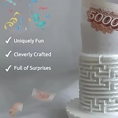 billige påske-Gaveideer med penger til påskeegg – kreativ hjernetrimboks for barn &amp;voksne, påskeegg-mysteriepuslespillboks med skjult rom for pengegave, bursdag, bryllup, påske, jul, høytidsfeiring