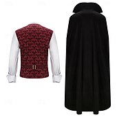 Χαμηλού Κόστους Ενδύματα-Πανκ &amp; Γκόθικ Μεσαίωνα Μανδύας Jachetă Φράκο Μακριά Μανίκια Vampires Ευγενής Φανταχτερή Φόρεμα Ανδρικά Φαντασία βασιλικός Χριστούγεννα Απόκριες Επίδοση Σκηνή Ρεν Φερ Ενήλικες