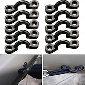 baratos Ferramentas Manuais-Kit com 10 olhais para caiaque, 20 parafusos, acessórios, laços elásticos de nylon para convés, peças de reposição para equipamentos de caiaque e canoa.