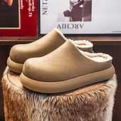 economico Zoccoli e pianelle da uomo-comode scarpe slip-on da uomo foderate in pelliccia: morbide, calde, perfette per ricevimenti di nozze rilassati e riunioni al chiuso