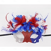  Karneval 2026 250-årsjubileum i USA Karnevalskostyme Venetiansk maske Cosplay Voksne Dame Karneval Halvhjorteårsjubileum Mardi Gras Karneval Kle deg opp