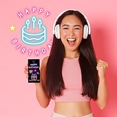 olcso Születésnap-boldog születésnapot felugró meglepetés ajándékdoboz színes lufikkal &amp;konfetti dizájn - élénk papír kézműveskedés fiataloknak, ünnepi ajándékötlet|játékos dizájn|színes lufik, születésnapi parti