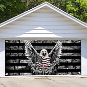 billiga Garage &amp; Dörr Banners-4 juli 2026 250:e minnesdagen gobeläng garage dörr täck stor hängande bakgrund örn amerikanska flaggan vintage modern militär fest utomhus semester skjutande bakgrunds gård hem dekor