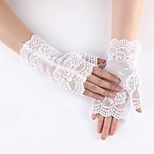 levne Příslušenství a další-Elegantní Vinobraní Řvoucí 20s Rukavice Večerní rukavice Velký Gatsby Krajka Maškarní kostým Dámské Karneval Plesová maškaráda Ležérní Karneval Dospělí Rukavice