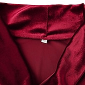 Недорогие основные футболки-Муж. Футболка Длинный рукав Вырез под горло Осень Наступила зима Все сезоны Сплошной цвет Традиционный / винтаж На каждый день Рюши Повседневные Дом на открытом воздухе Винный Черный Белый