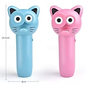 お買い得  猫用おもちゃ-猫の紐おもちゃ、手持ち式、かわいい猫用ロープランチャー - 室内遊び用のインタラクティブな電動おもちゃ
