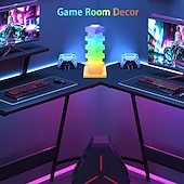 economico Lucine notturne per bambini e neonati-luce LED girevole assemblata fai da te, commutazione luce bianca e arcobaleno, utilizzata per lampade da scrivania da ufficio, luci da tavolo da gioco e luci notturne da comodino, regalo ideale