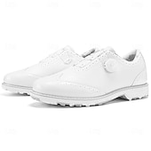 voordelige Heren Golf Schoenen-Heren golfschoenen – comfortabel wit en bordeauxrood design voor optimale prestaties en stijl op de golfbaan.