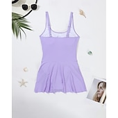 Χαμηλού Κόστους Rash Guards One Pieces-Γυναικεία Μαγιό Μονόχρωμο Προστασία UV Υψηλή Ελαστικότητα Αμάνικο Μαγιό Σέρφινγκ Καταδύσεις Ψαροντούφεκο Καλοκαίρι