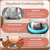 olcso Eszközök tojáshoz-2 db tartós tojáslyukasztó tojáslyukasztó lyukasztó különálló lyuk rozsdamentes acél tű tojás tojáslyukasztó konyhai eszközök