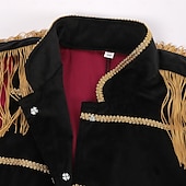 economico Outfit-Costume di fantasia Giacca da circo direttore di circo Retrò Vintage Vittoriano Stile militare Adulti Per uomo Natale Halloween Carnevale Feste Performance Mascherata Vestirsi