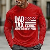  Αστείο ανδρικό μπλουζάκι με θέμα τον μπαμπά, φόρος, βεβαιώνοντας ότι δεν είναι δηλητήριο, μακρυμάνικα γραφικά μπλουζάκια, αμερικανική σημαία, καινοτομία, δώρο για την ημέρα του πατέρα, μπαμπάς,