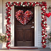 ieftine Bannere pentru garaj și ușă-Ziua Îndrăgostiților Afișe Capacul ușii Bannere în aer liber Iubire Inimă Drăguţ Romantic #D Petrecere Cămin Fundaluri de fotografiere Ușa din Față Decorațiune pentru cererea în căsătorie Decorațiuni