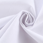 abordables T-shirts Décontractés pour Garçons-Chemises blanches unies à manches longues pour garçons, style décontracté, à boutons, idéales pour le printemps (4 ans et plus).