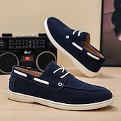 economico Scarpe Casual con Lacci-scarpe casual slip-on da uomo in pelle scamosciata marrone, eleganti scarpe da sposa per sposo e testimoni, comode calzature formali per occasioni di matrimonio semi-formali e ricevimenti