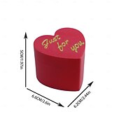 billige Statuer-hjerteformet overraskelsesspøkeboks med hemmelig rom &amp;overraskelsesmekanisme - romantisk nyhetsgave til valentinsdagen, fester, vitser - roseboks for frierier, unnskyldninger, arrangementer