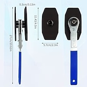 olcso Járműszolgáltatás-360 fokos racsnis kulcs 2 acéllemezzel, dugattyús expanderrel autó féknyergekhez - ideális egy-/kétdugattyús négydugattyús fékbetétekhez, ipari kéziszerszámkészlet, fém anyag, összeszerelést nem