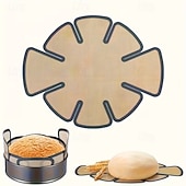 preiswerte Küchenutensilien &amp; Gadgets-Antihaftbeschichtete Silikon-Backmatte – wiederverwendbare, lebensmittelechte, runde Teigmatte mit rutschfesten Rändern, geeignet für Challah-Brot und selbstgebackenes Brot, passend für