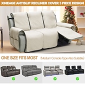 tanie Pokrowce na sofę-Wodoodporna pikowana mata na sofę rozkładaną, podwójna, potrójna, ochraniacz na sofę, do domu, salonu, prezent dla właścicieli zwierząt