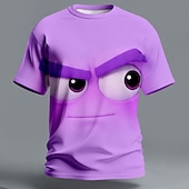 baratos Camisetas 3D-Homens Piadas Camiseta Manga Curta Camiseta Impressão 3D Gola Redonda Camisa Exagerado Designer Diário Bandagem Festa Azul Vermelho Roxo Verão Primavera Todas as Estações Roupa S M L XL XXL XXXL