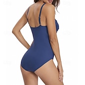 baratos Rash Guards de Uma Peça-Mulheres Roupa de banho Maiôs One Pieces Cor Sólida Perna curta Secagem Rápida Elástico Sem Manga Roupa de Banho roupa de banho Surfe Praia Natação Verão