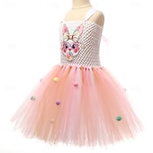 preiswerte Tierkostüm-Tutu Robe Prinzessin Tier Osterhase Kleider Lustig Kinder Mädchen Kindertag Ostern Karneval Party Verkleiden