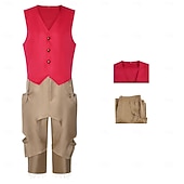 billige Kostymer for menn-Haveventyrer Stråhattpirat Cosplay kostyme Drakter Anime for Herre Voksne Halloween Karneval Maskerade Feriereise Ytelse Comic Con