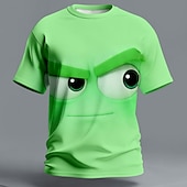 baratos Camisetas 3D-Homens Piadas Camiseta Manga Curta Camiseta Impressão 3D Gola Redonda Camisa Exagerado Designer Diário Bandagem Festa Azul Vermelho Roxo Verão Primavera Todas as Estações Roupa S M L XL XXL XXXL